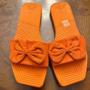 Orange Sandals. Size 10 1/2